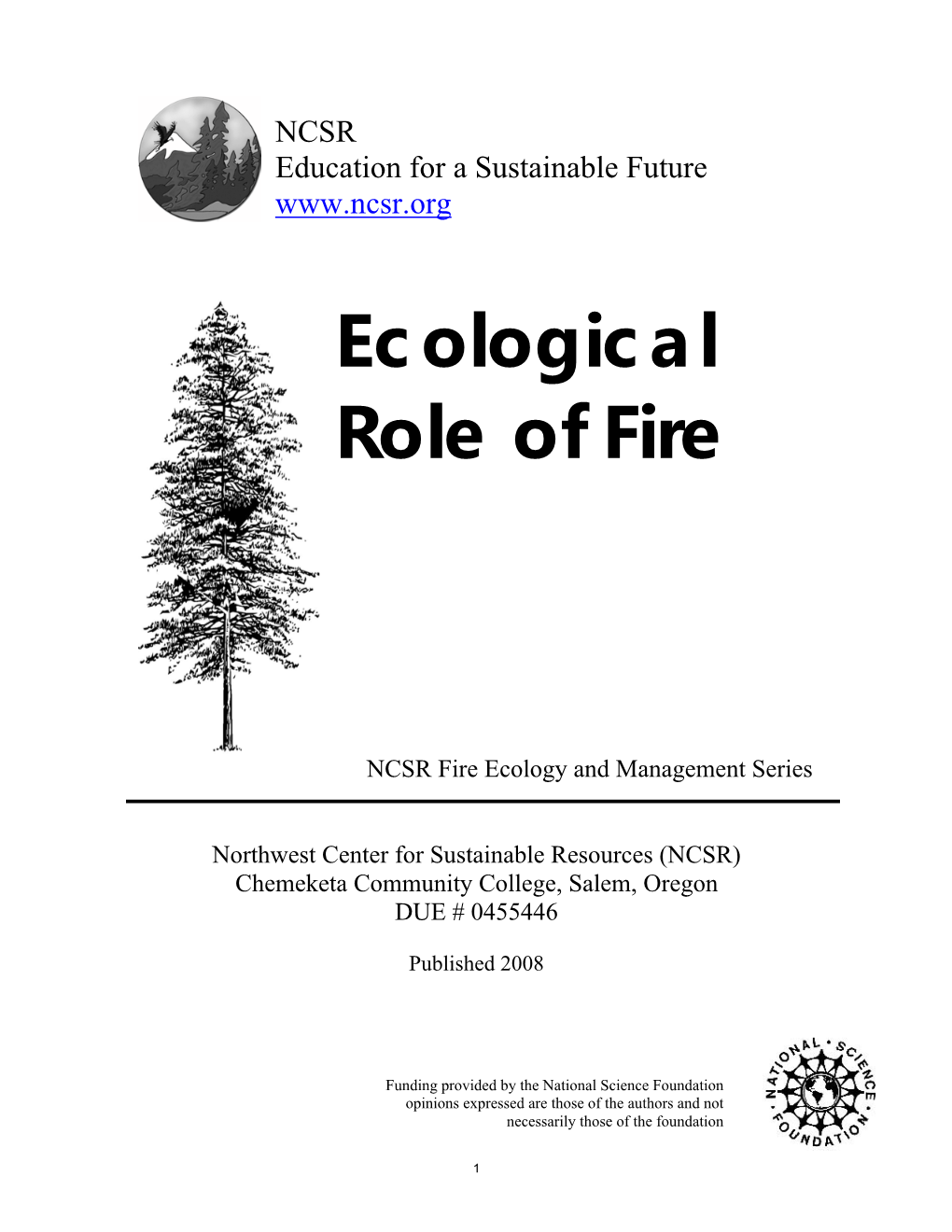 Ecological Role of Fire