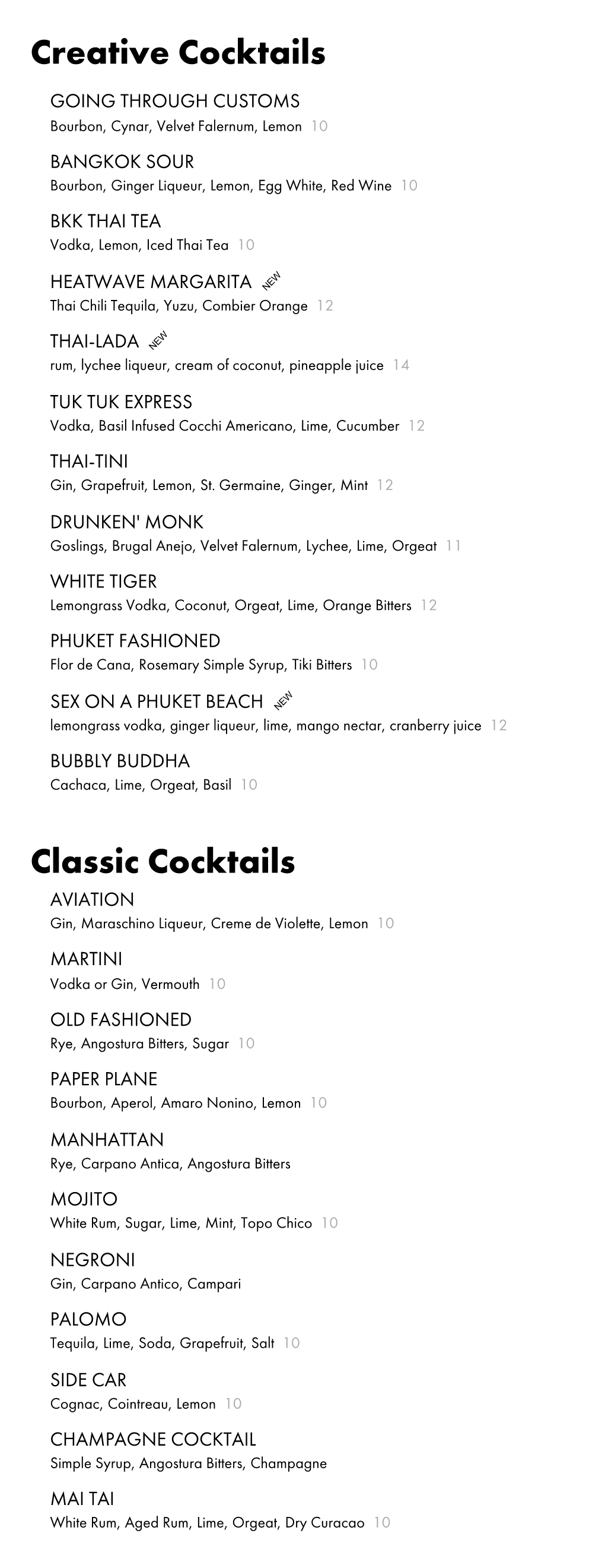 Creative Cocktails