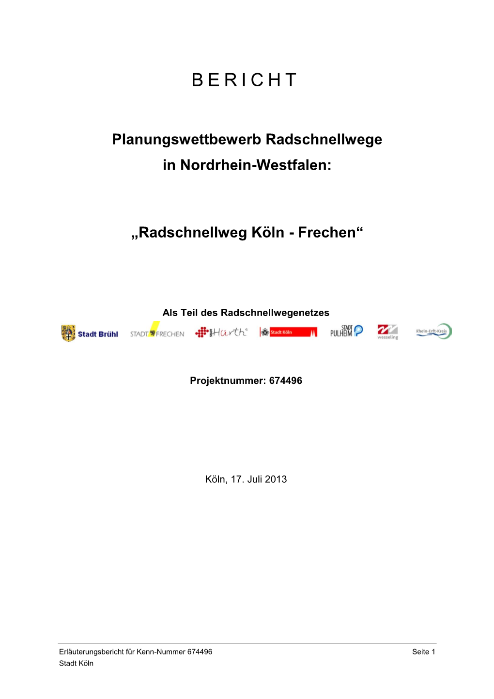 Radschnellweg-Koeln-Frechen-Bericht.Pdf