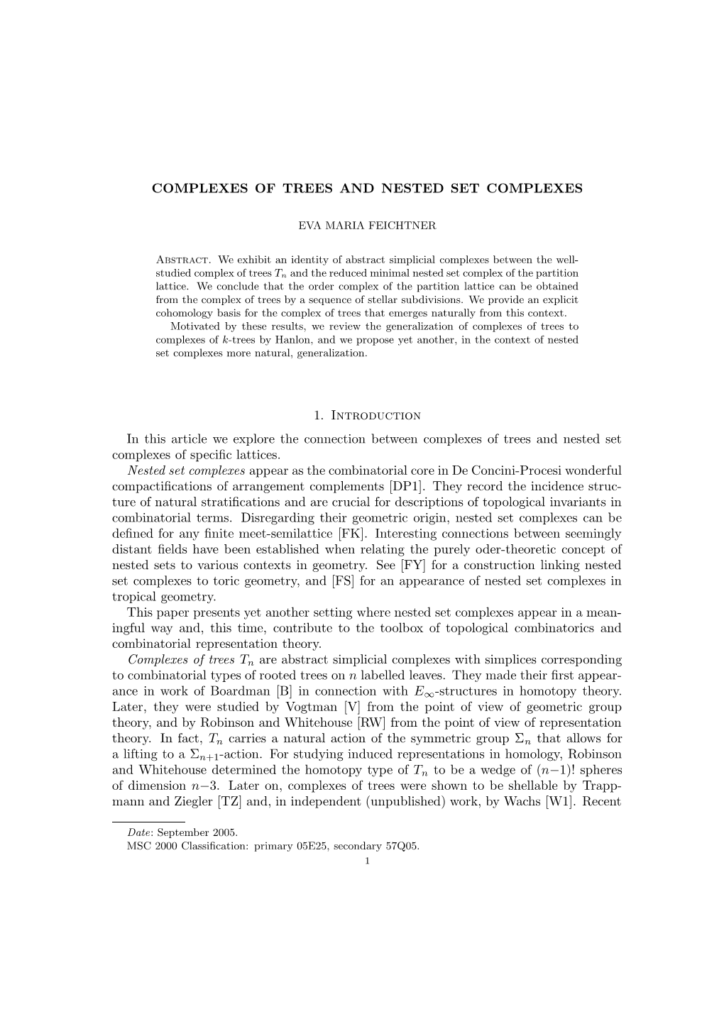 COMPLEXES of TREES and NESTED SET COMPLEXES 11 K+2 and Congruent to 2 Mod K, and at Least One Internal Edge