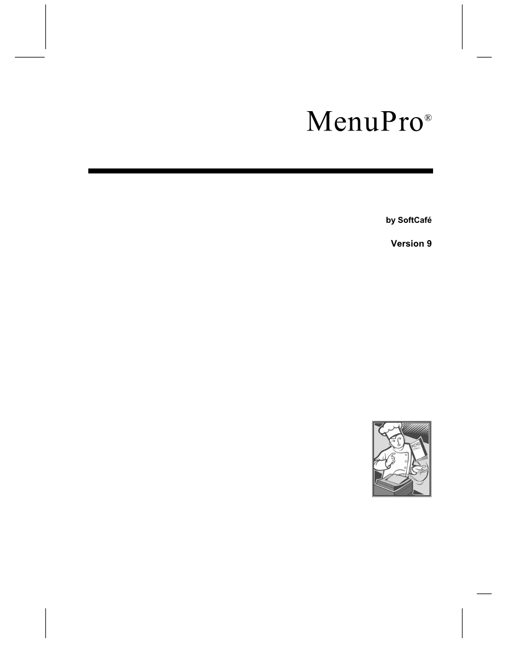 Menupro 9 User Guide Getting Started • I