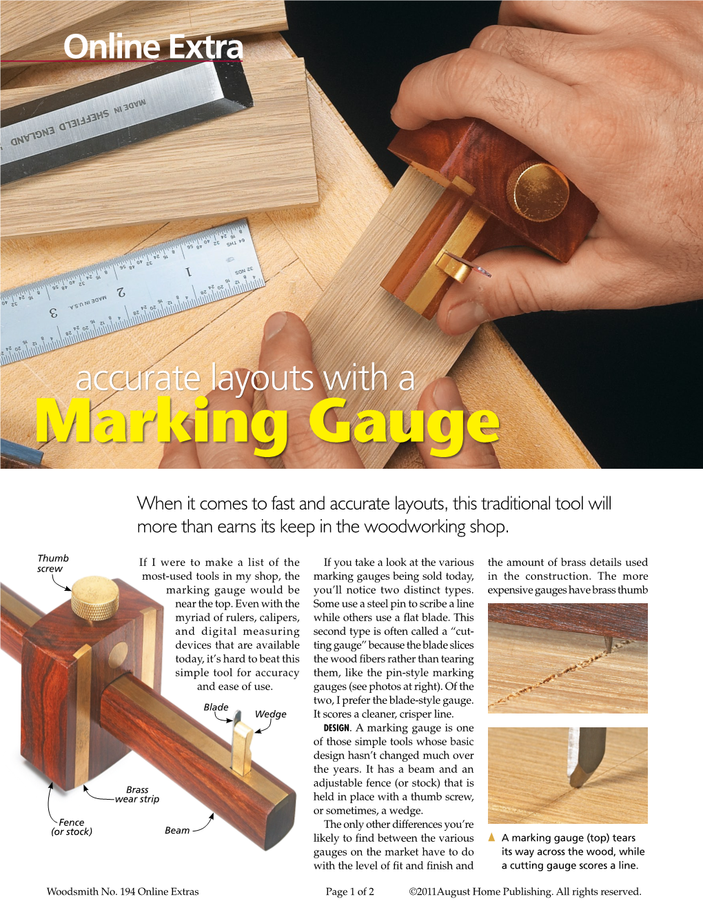 Marking Gauge