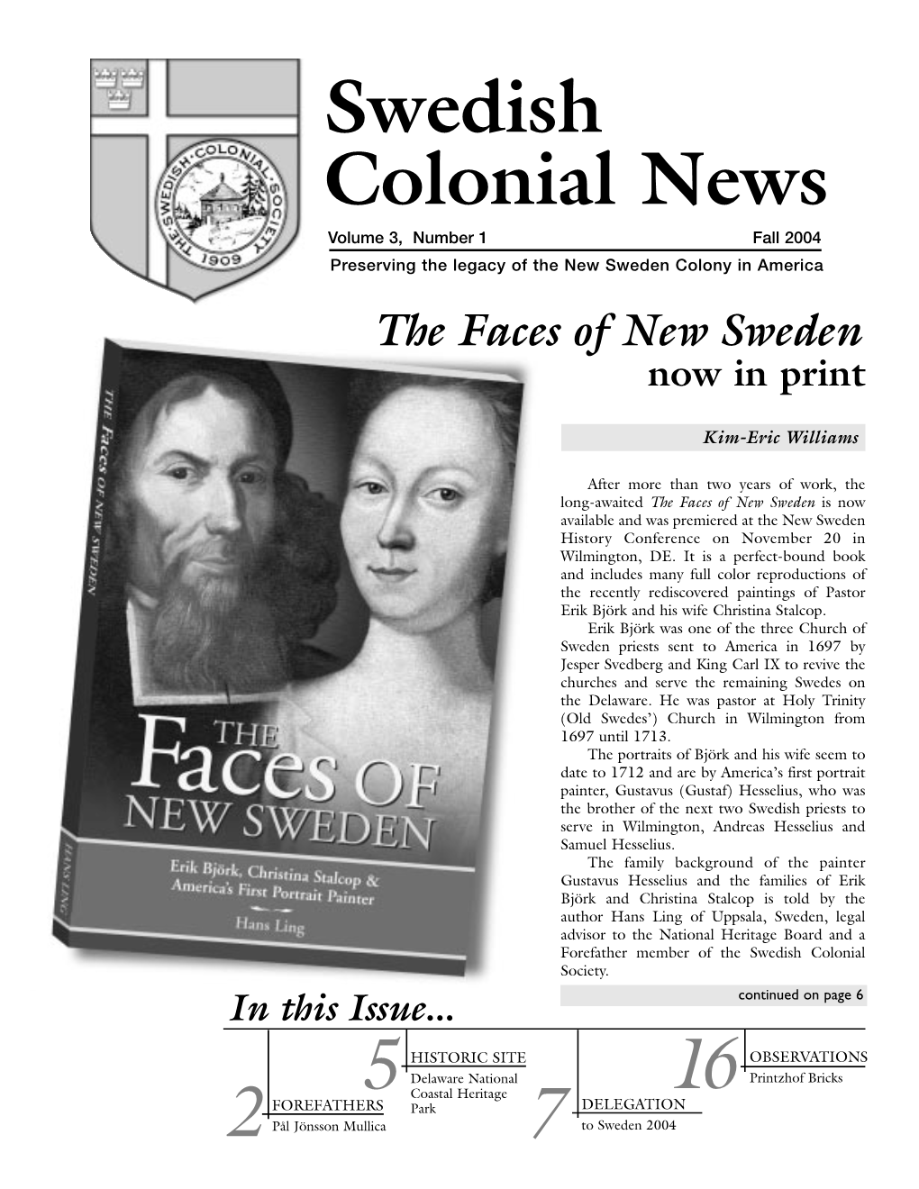 SCS News Fall 2004, Volume 3, Number 1