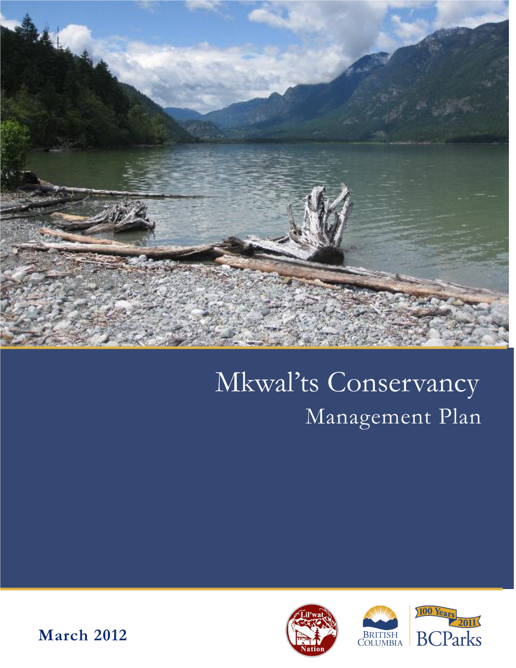 Mkwal'ts Conservancy Management Plan