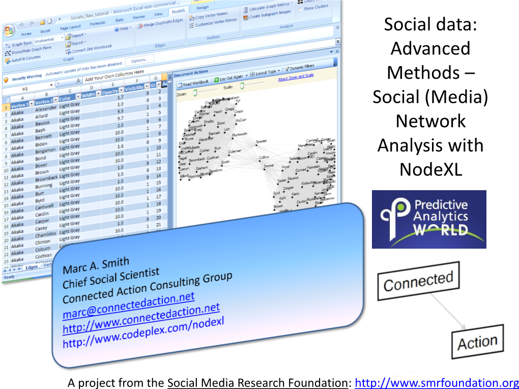 Network Analysis with Nodexl