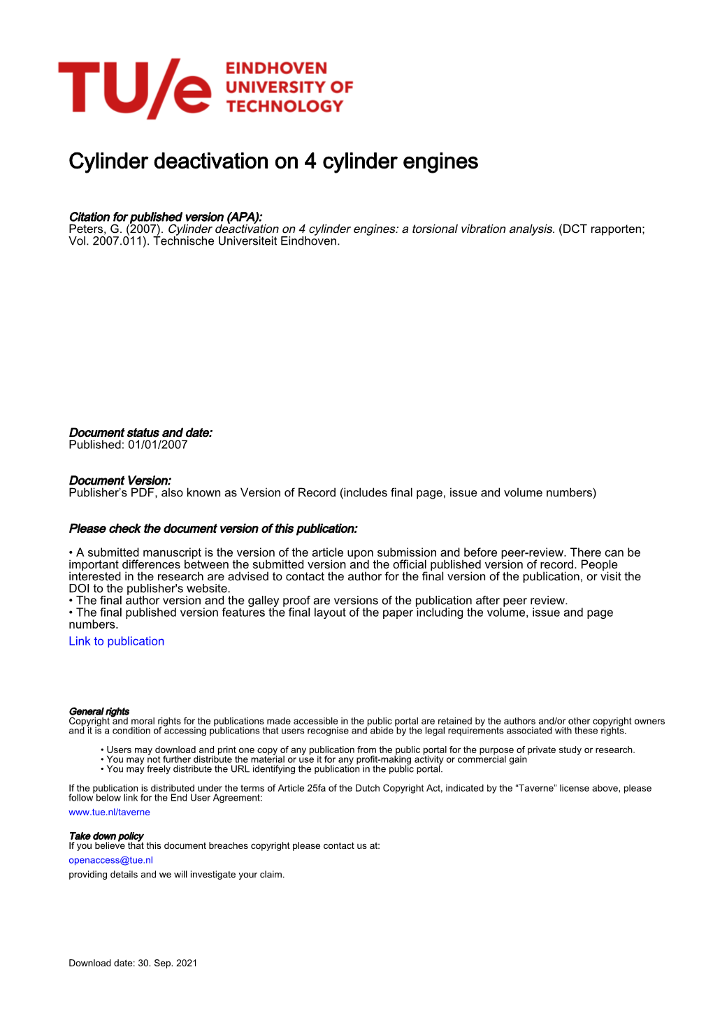 Cylinder Deactivation on 4 Cylinder Engines