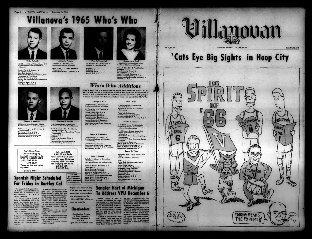 Villanova's 1965 Who's Who I #1 «- 0Iiaii