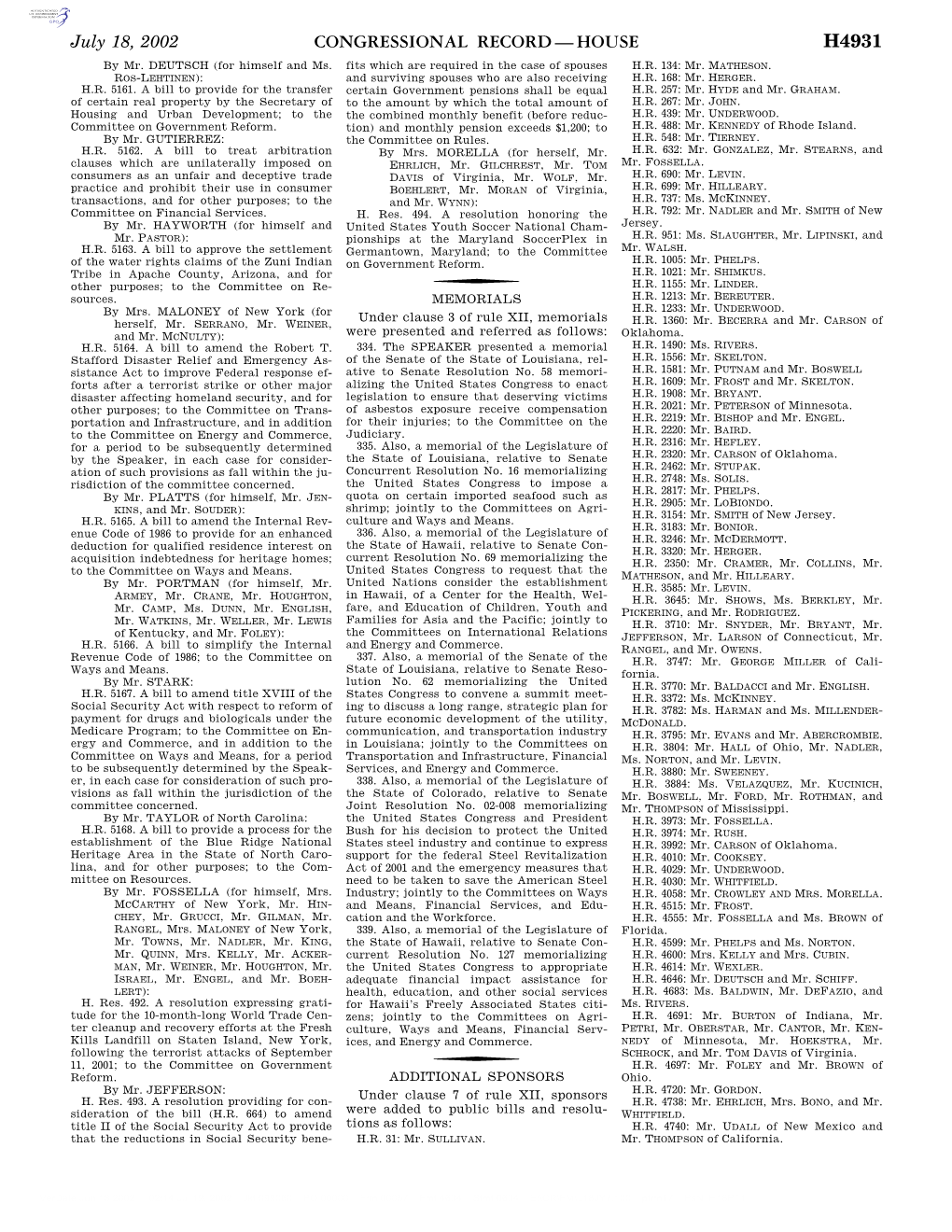 Congressional Record—House H4931