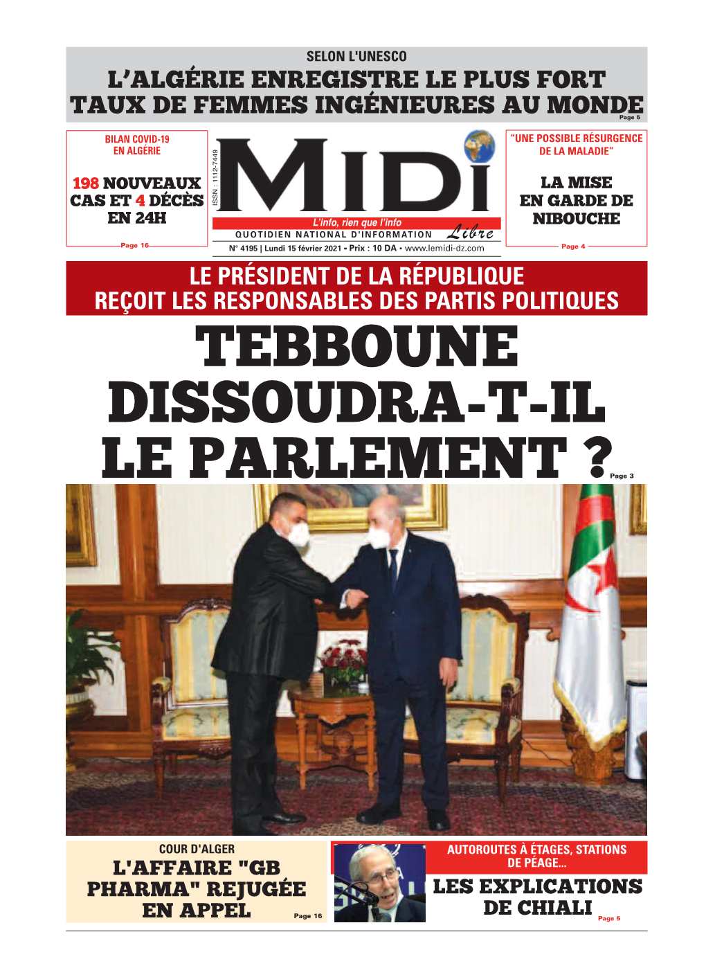 Pdf Le Midi Libre Du 2021-02-15