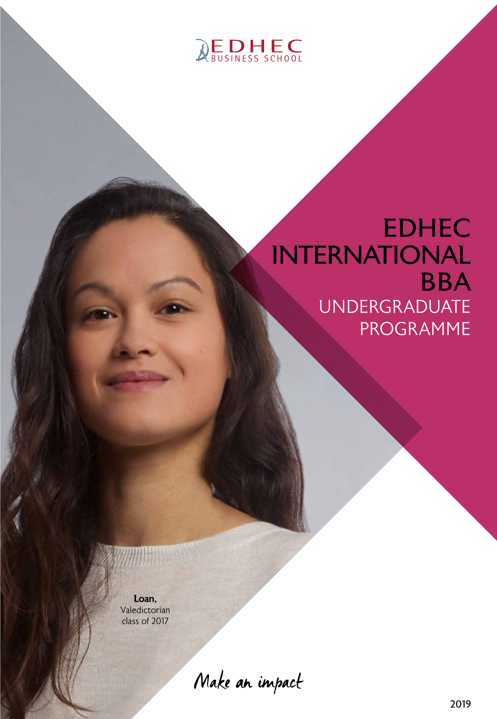 EDHEC International BBA UNDERGRADUATE PROGRAMME