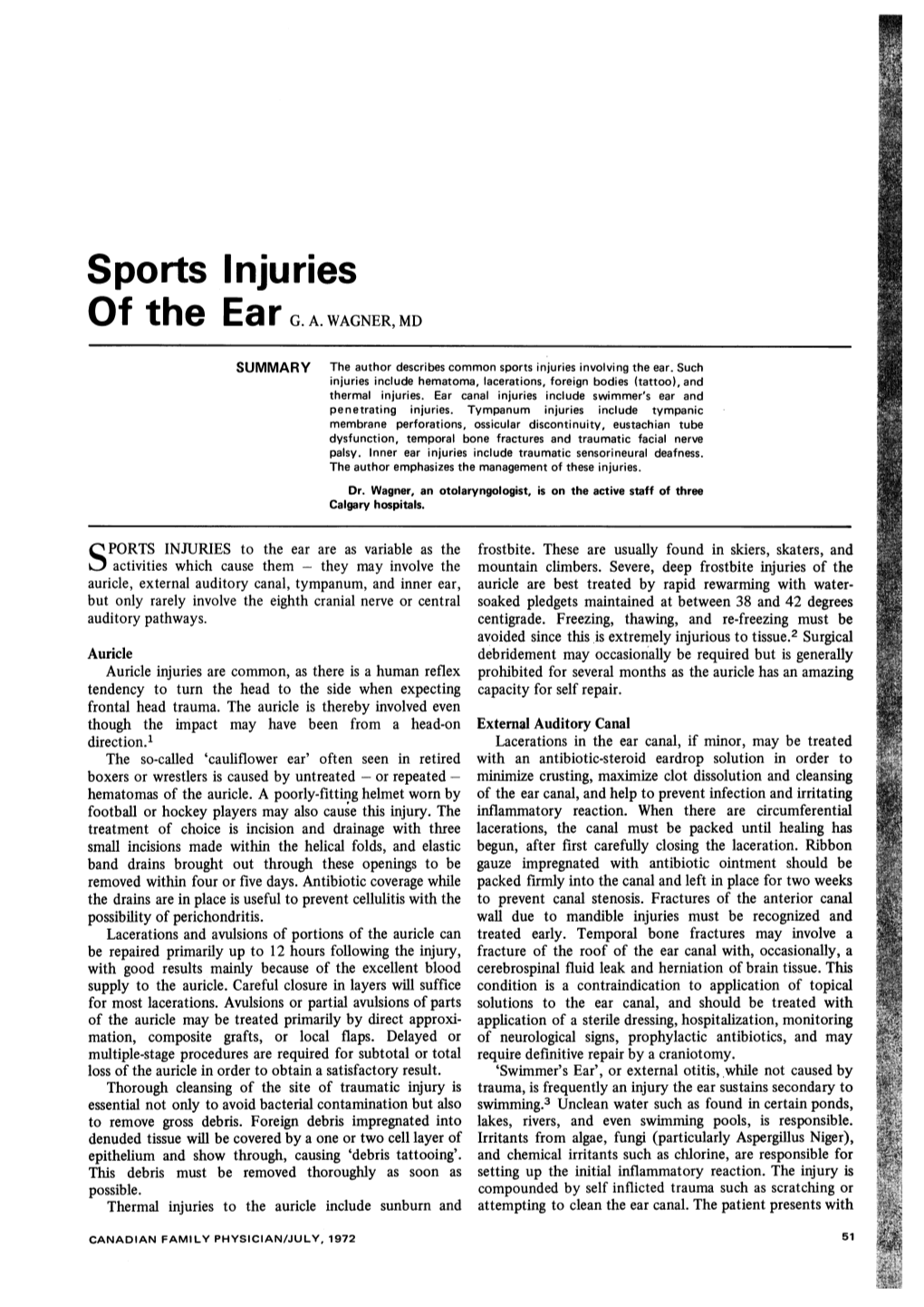 Sports Injuries