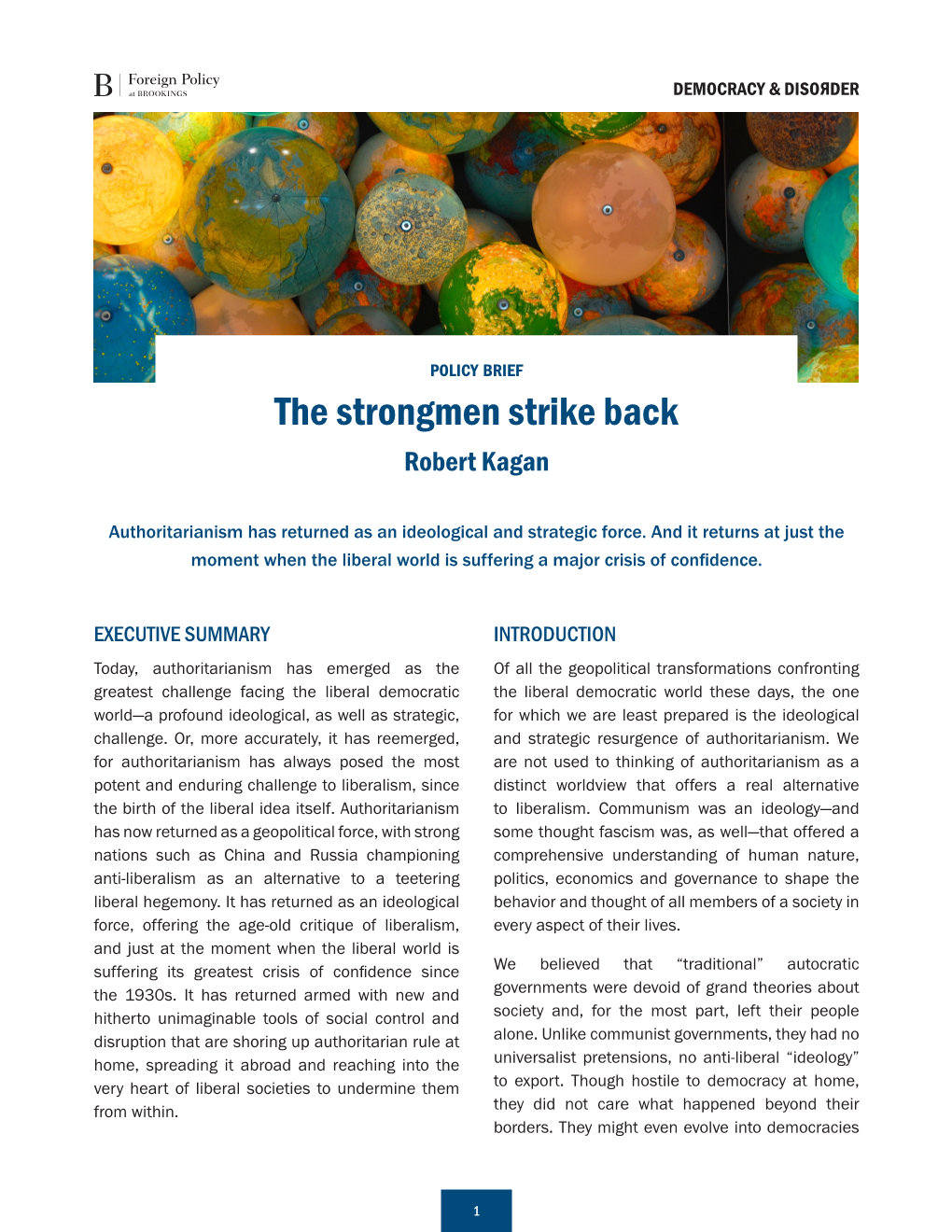 The Strongmen Strike Back Robert Kagan