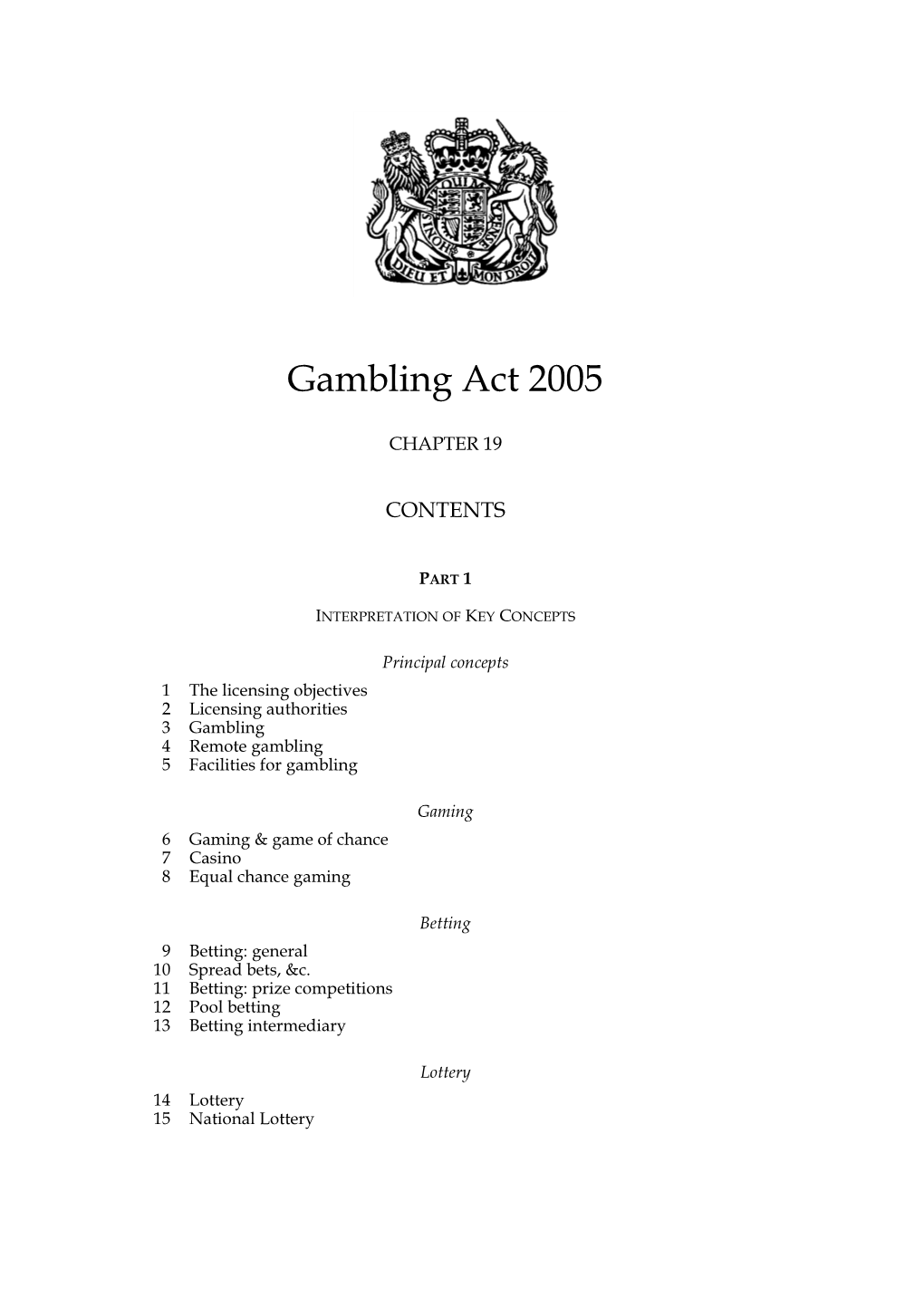 Gambling Act 2005