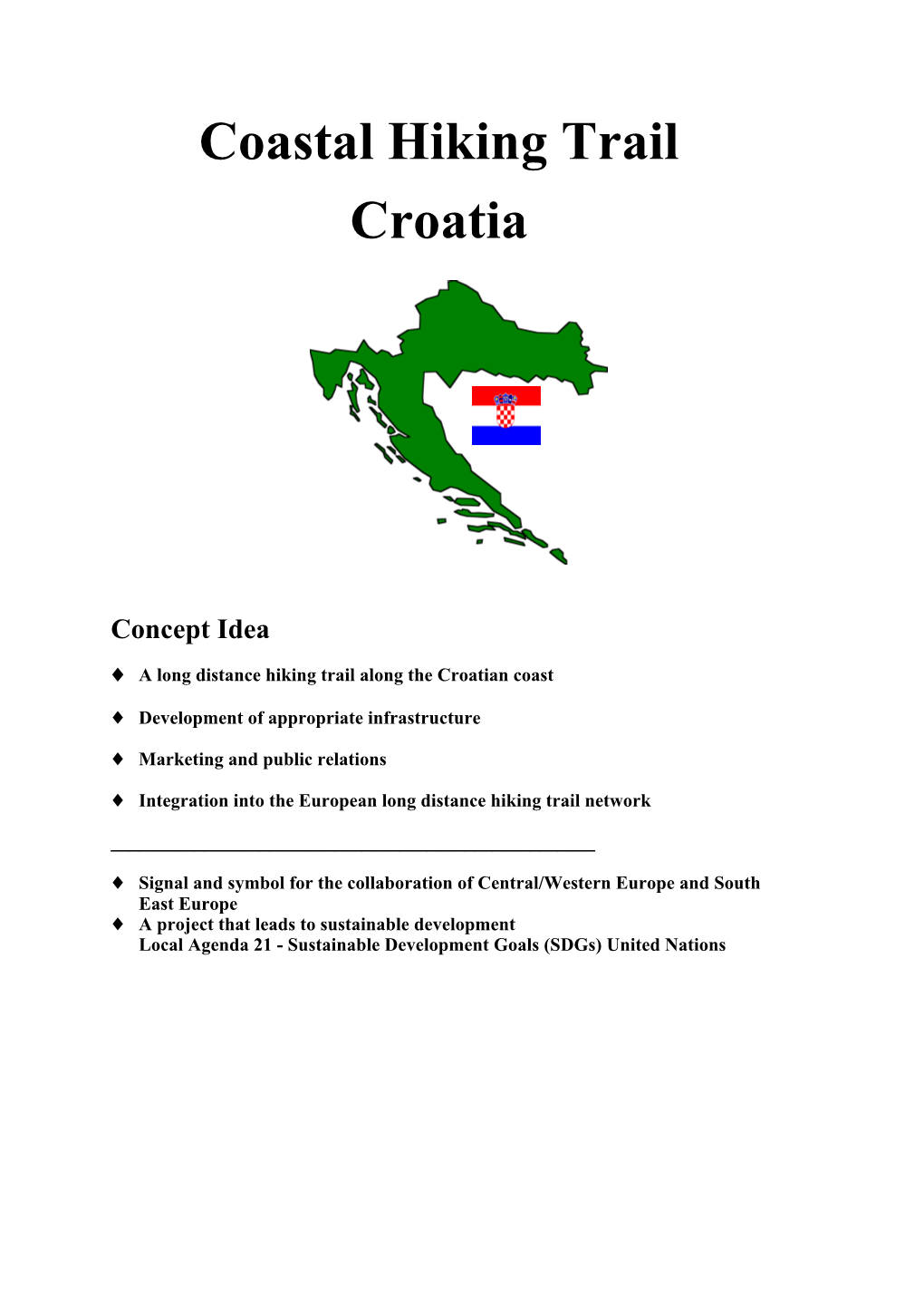 Coastal Hiking Trail Croatia