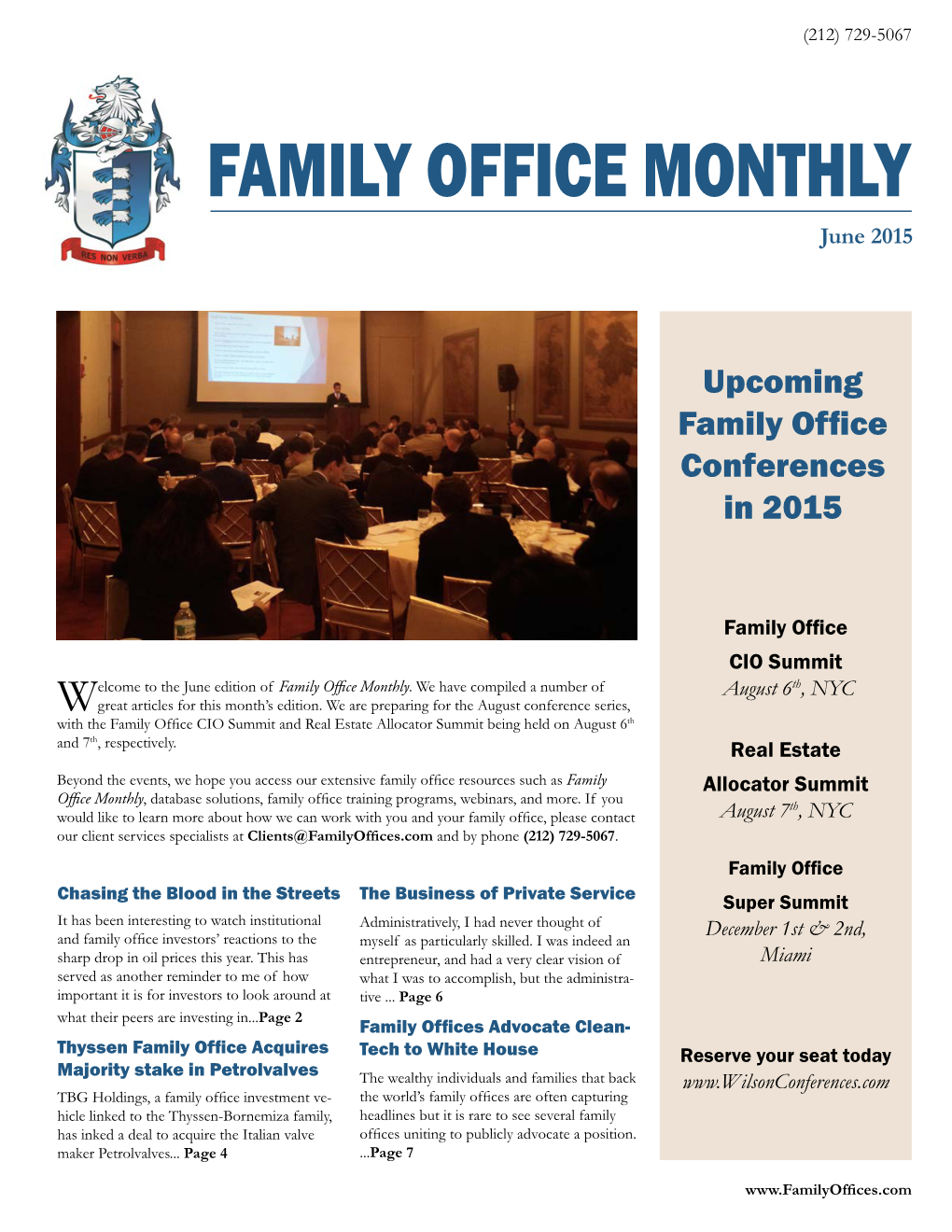 To Read Mary Starkeys Article from the June Issue of Family Office Monthly