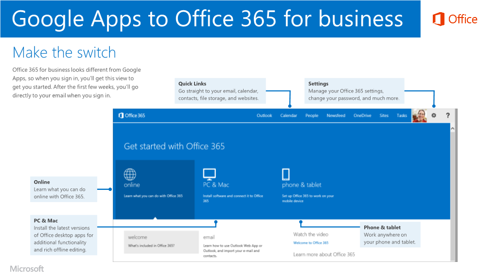 Google Apps to Office 365 for Business Make the Switch