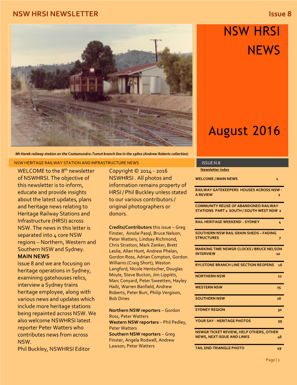 NSW HRSI NEWS August 2016