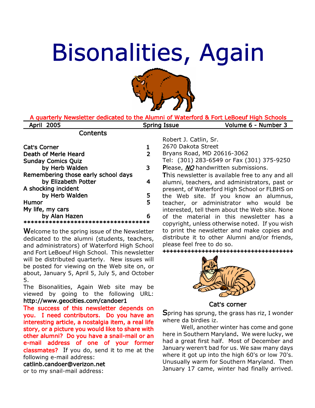 Bisonalities Again