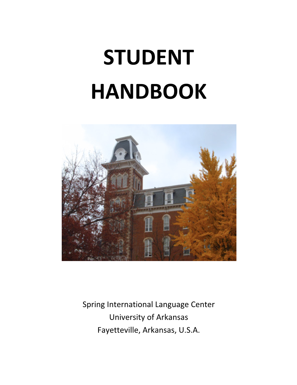 Student Handbook