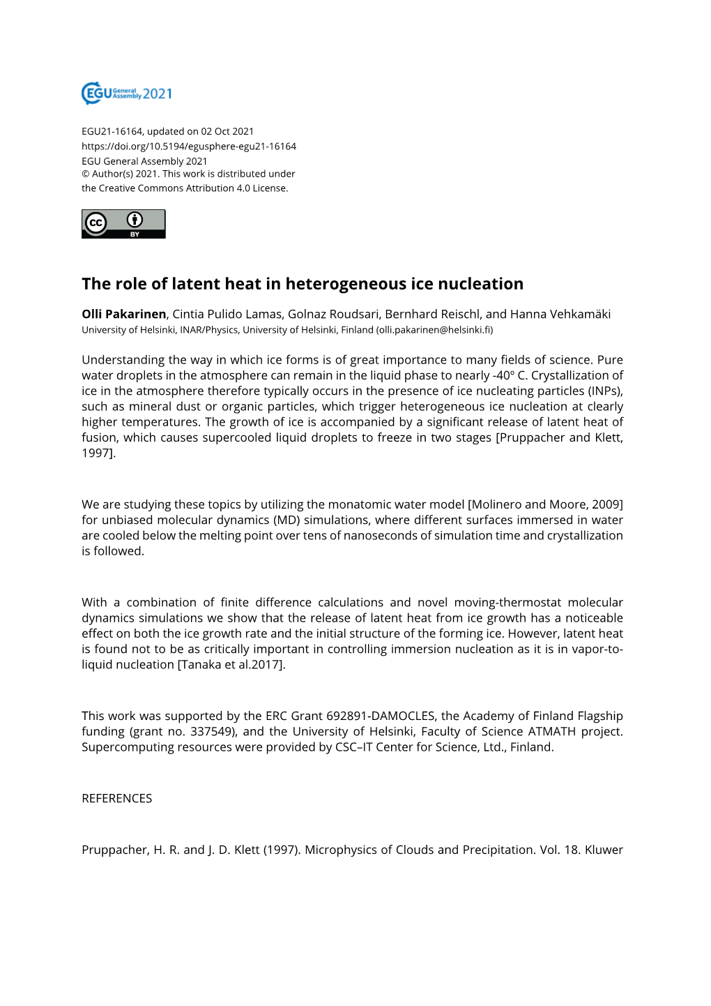 The Role of Latent Heat in Heterogeneous Ice Nucleation