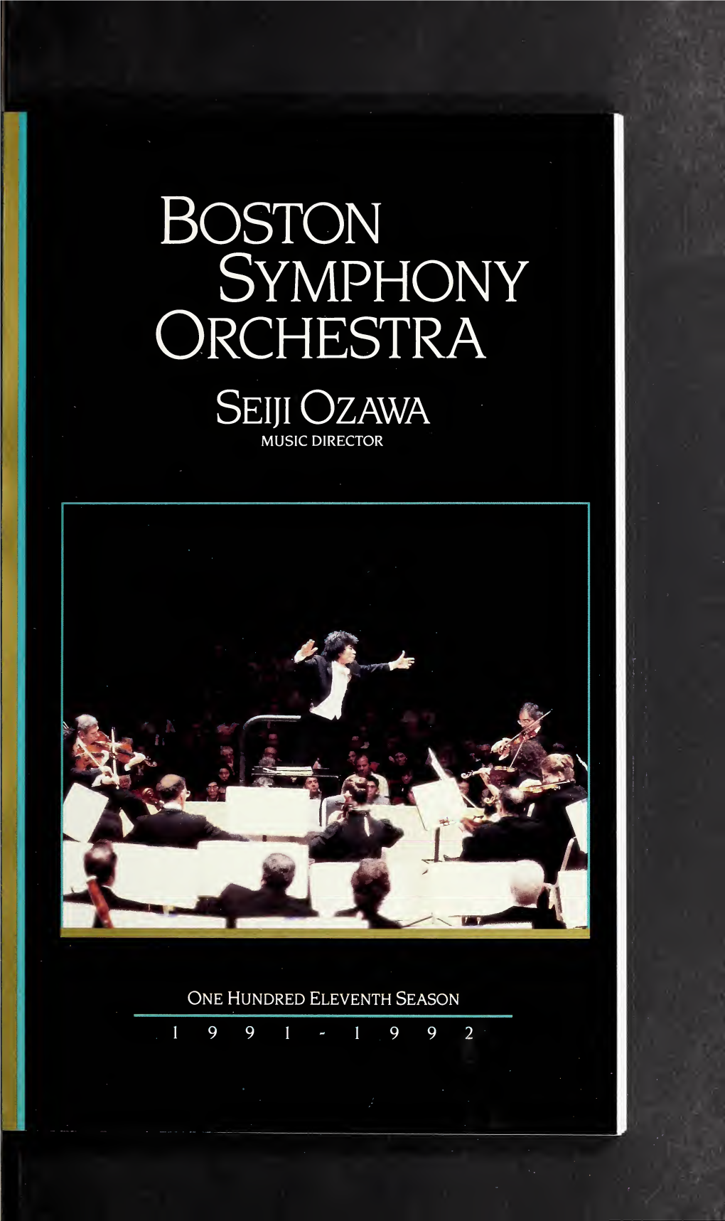 Boston Symphony Orchestra Concert Programs, Season 111, 1991-1992