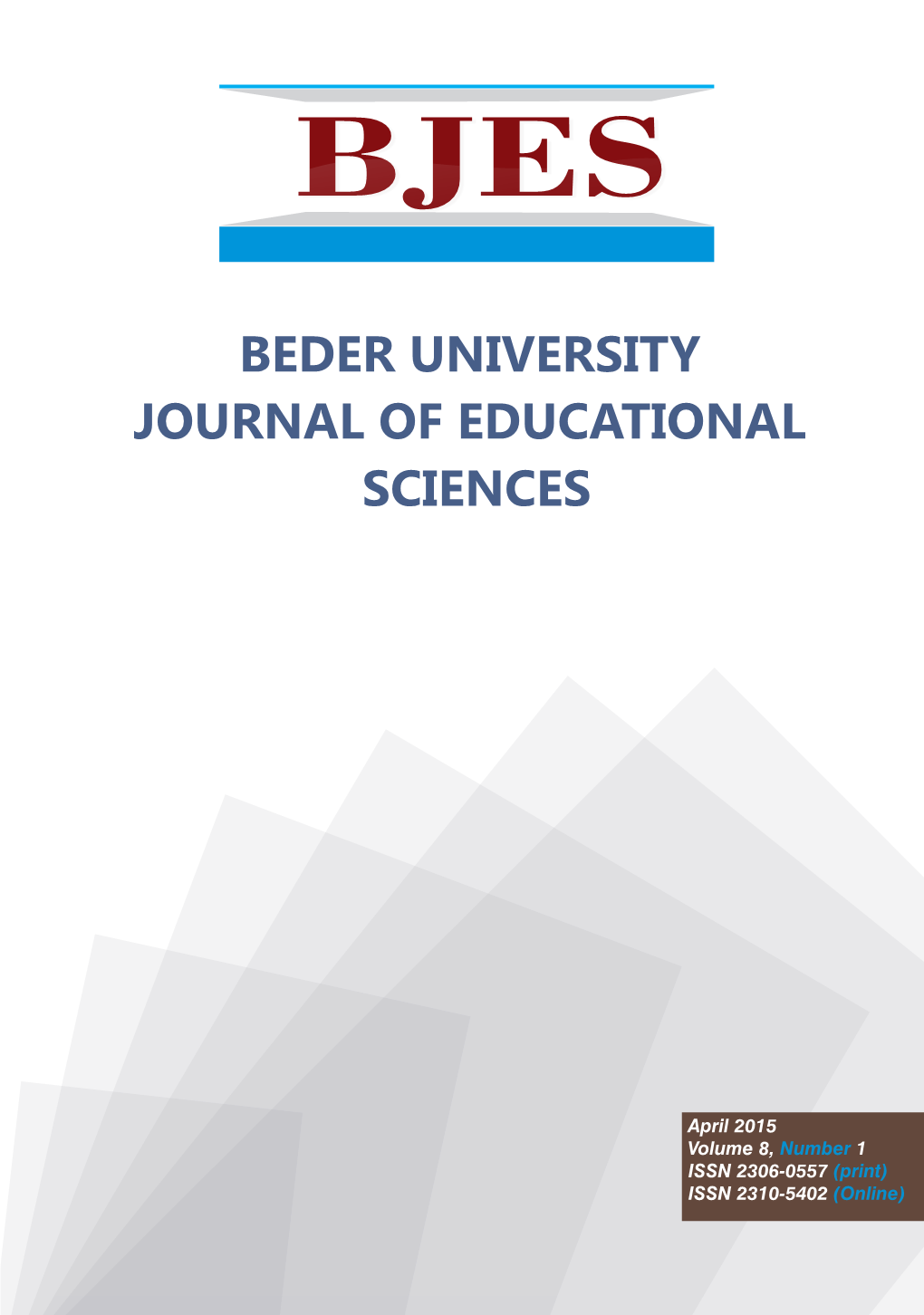 BJES Beder University JOURNAL of EDUCATIONAL SCIENCES