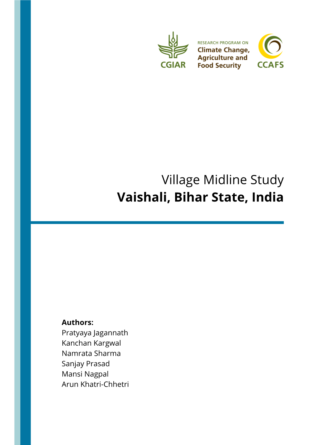 Village Midline Study Vaishali, Bihar State, India