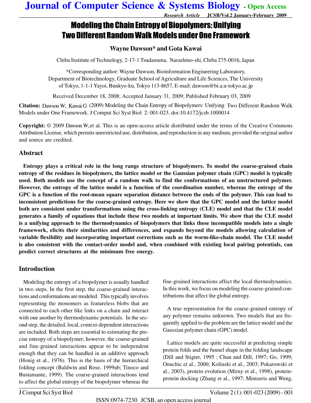 Modeling the Chain Entropy of Biopolymers