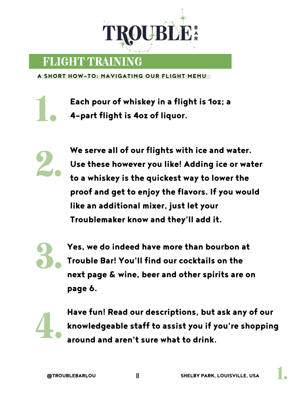 Flight Training a Short How-To: Navigating Our Flight Menu