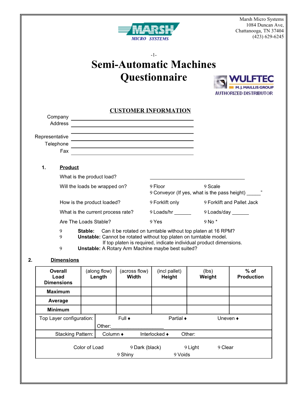 Semi-Automatic Machines