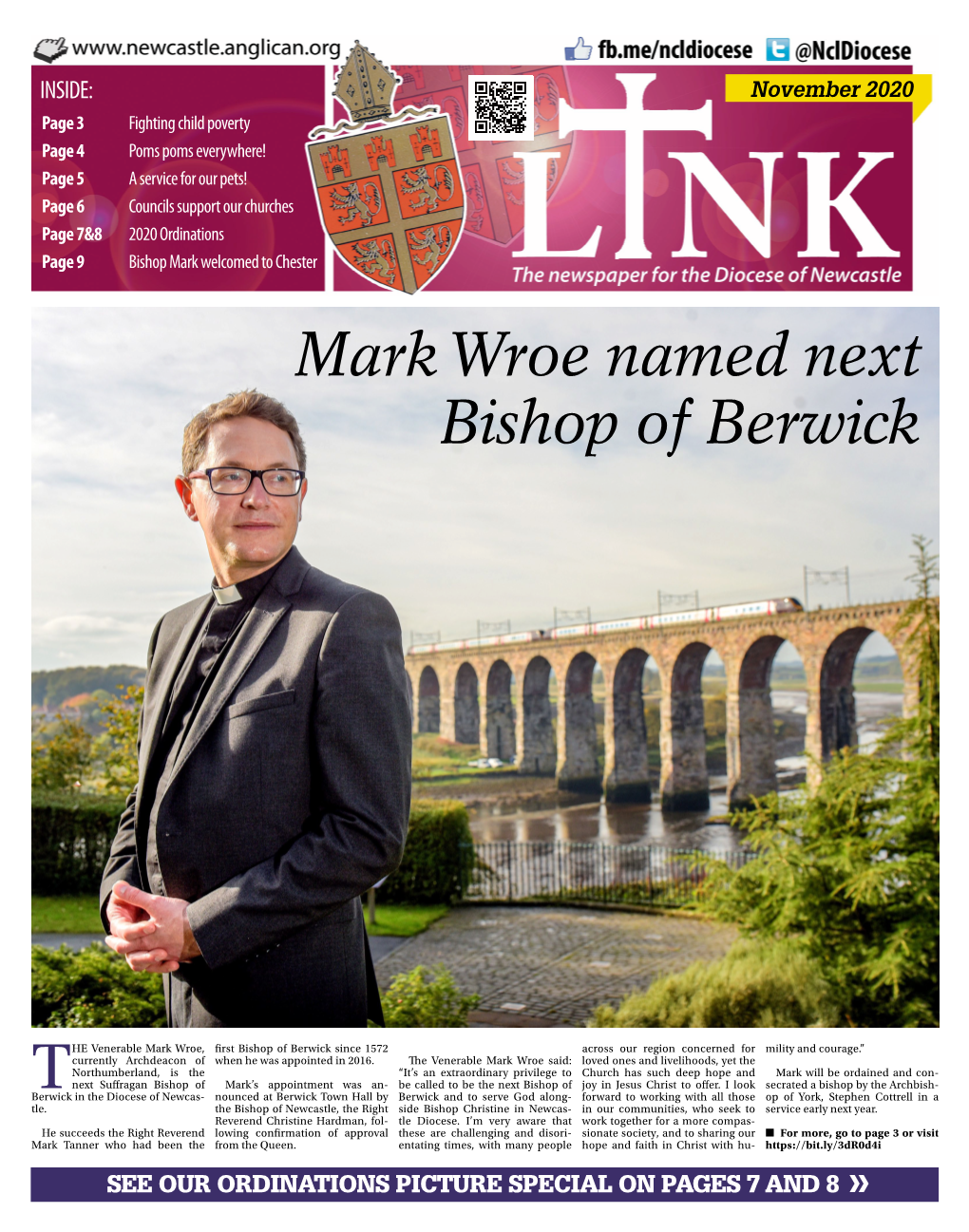 Mark Wroe Named Next Bishop of Berwick