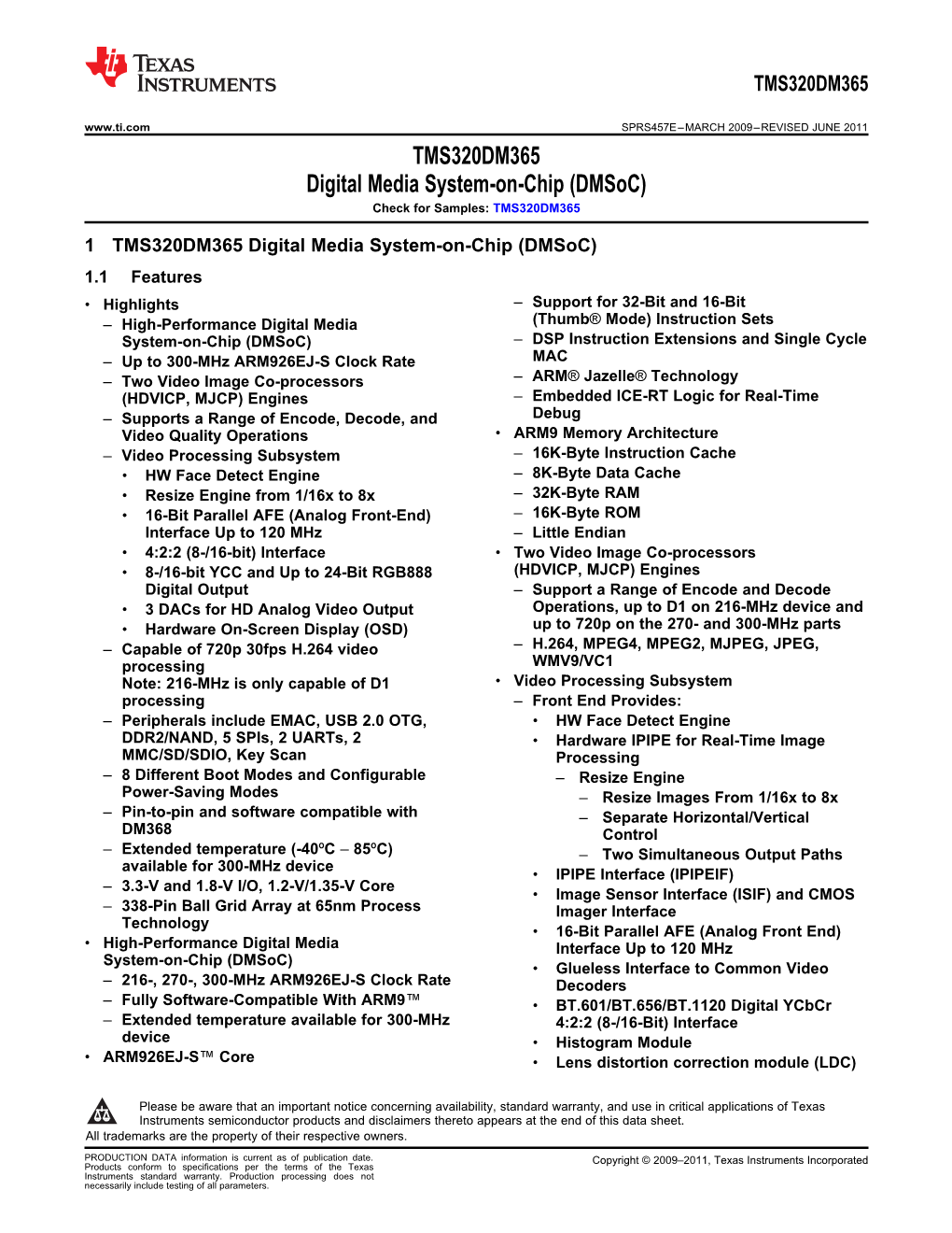 Datasheet for Onenand Power Ramp and Stabilization Times and for Onenand Boot Copy Times