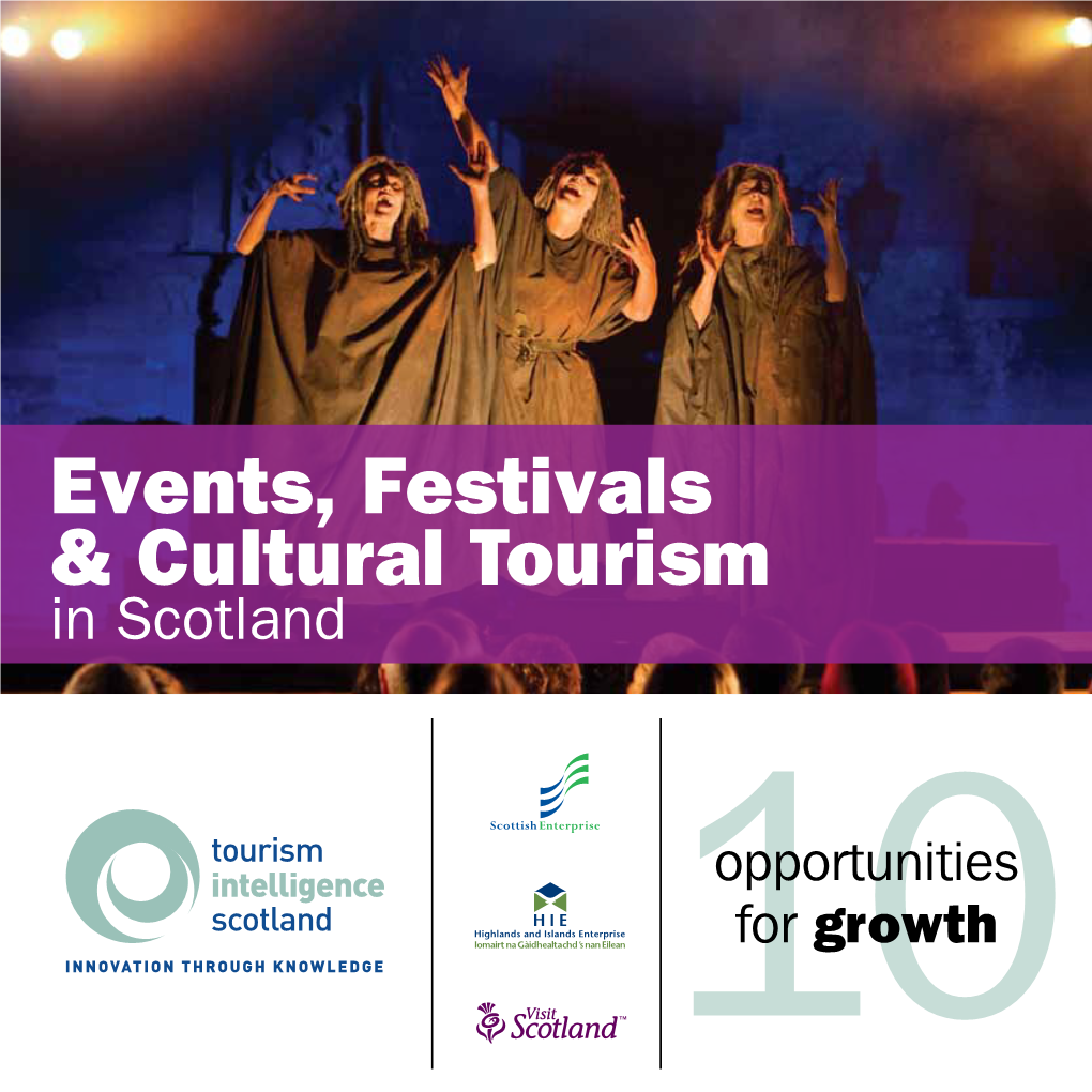 Events, Festivals & Cultural Tourism