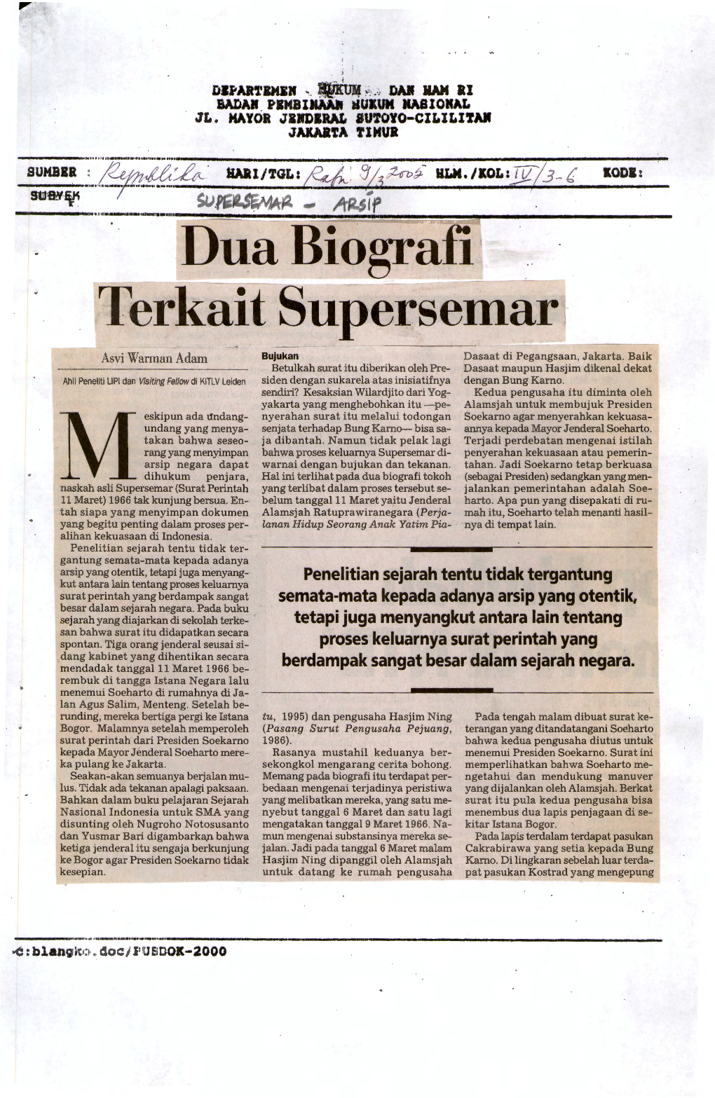 Duabio~Afi Terkait Supersemar