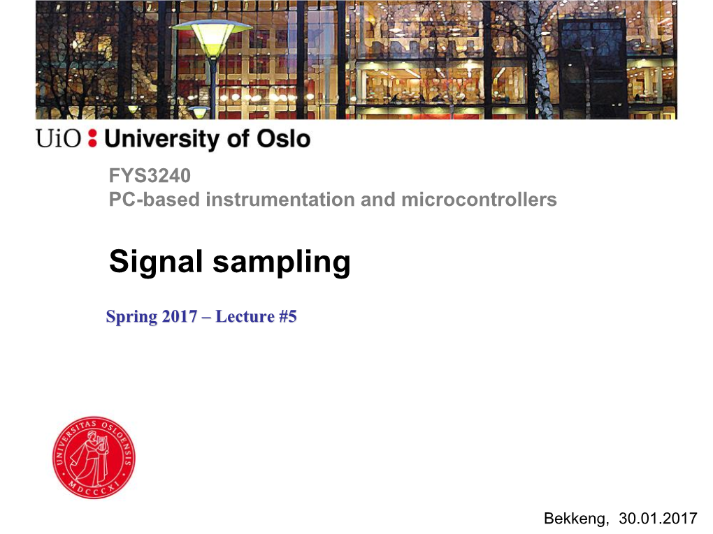 Signal Sampling