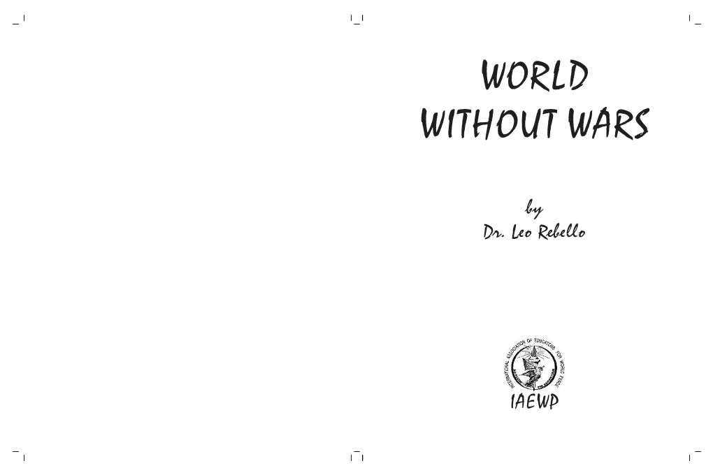 WORLD WITHOUT WARS TABLE of CONTENTS © Dr