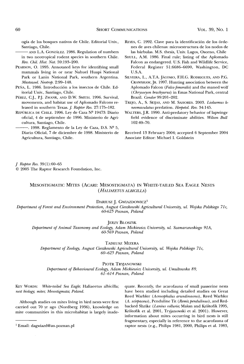 In White&Hyphen;Tailed Sea Eagle Nests &Lpar;<I>Haliae