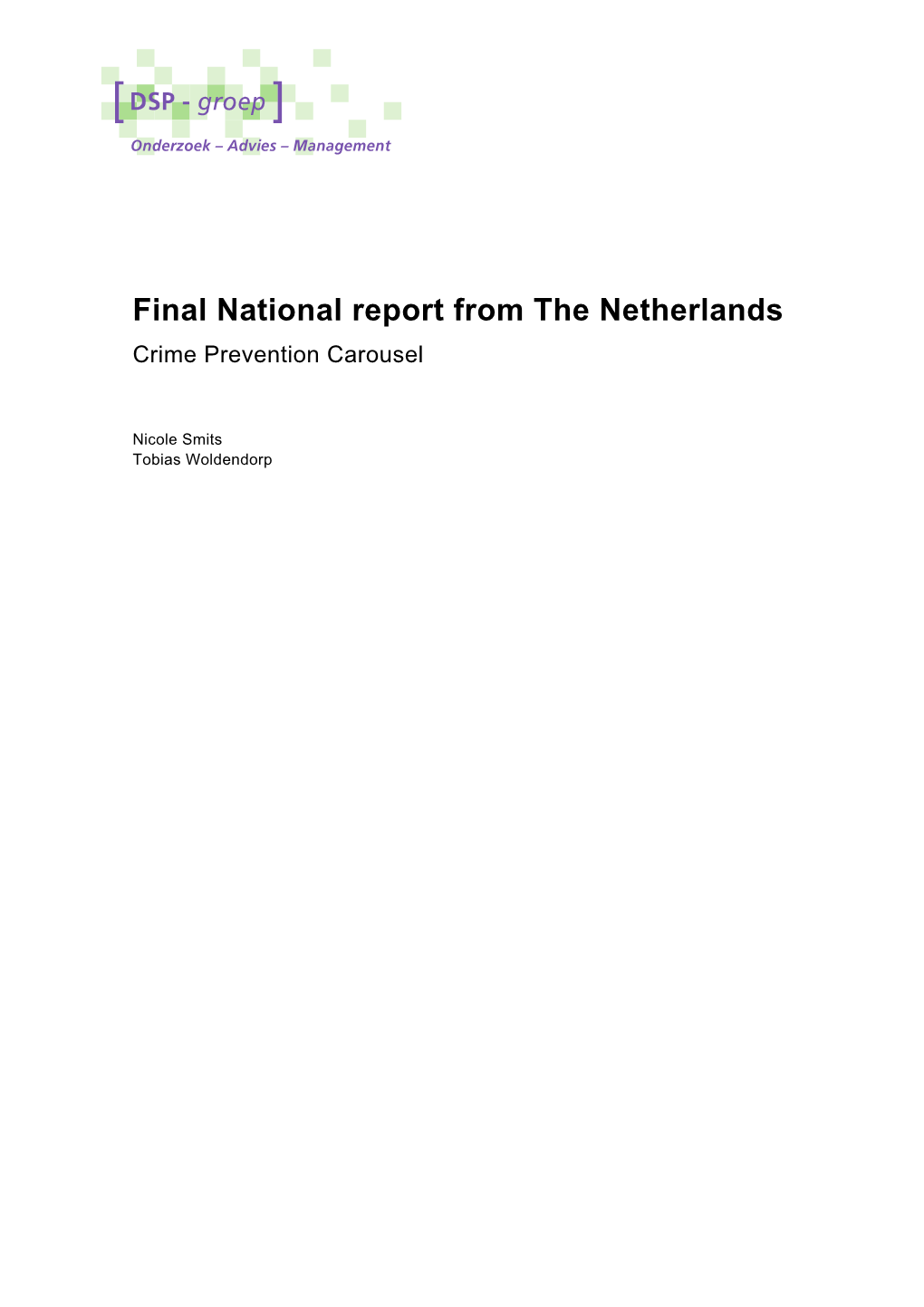 National Report the Netherlands