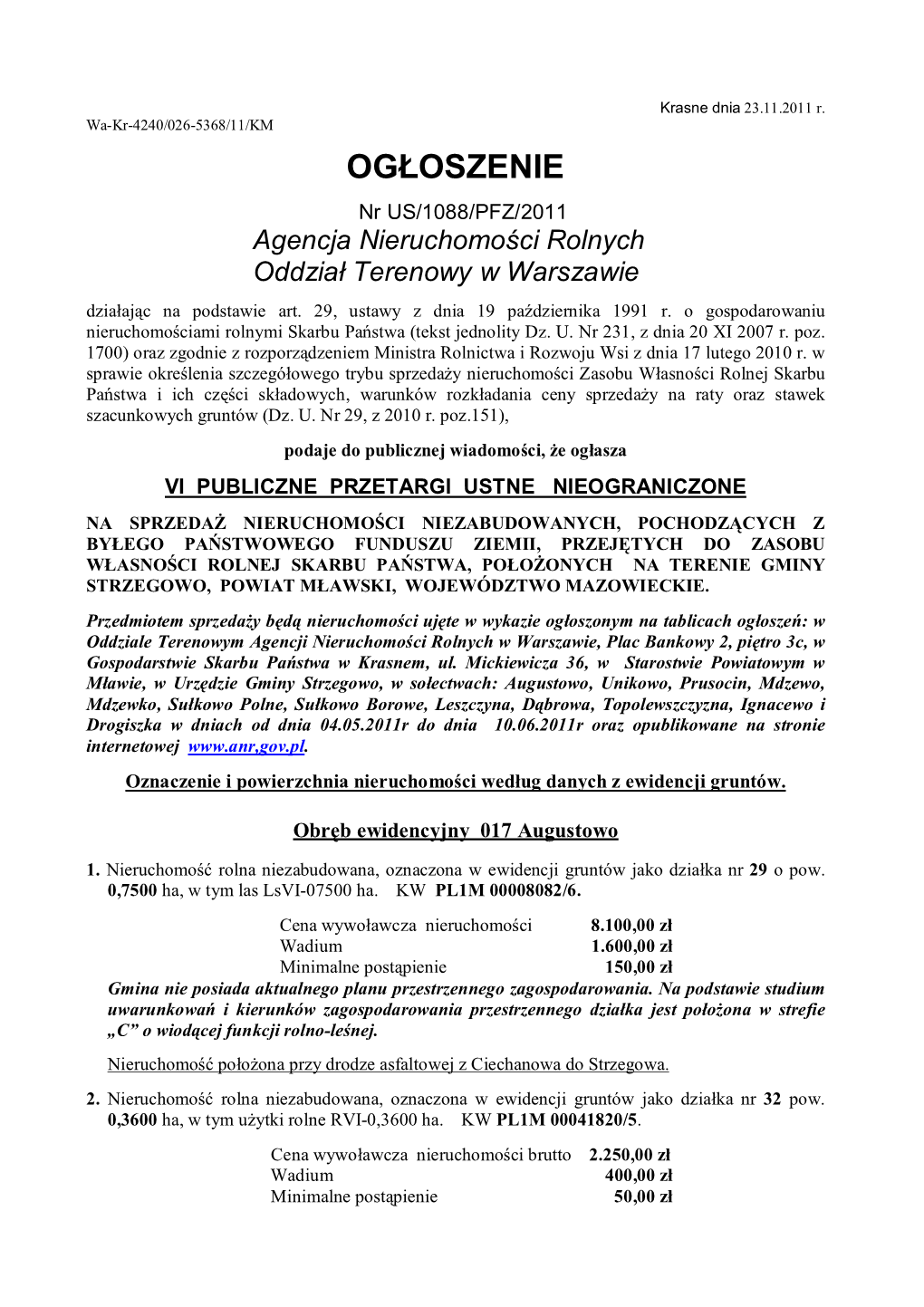 Ogłoszenie STRZEGOWO.Pdf