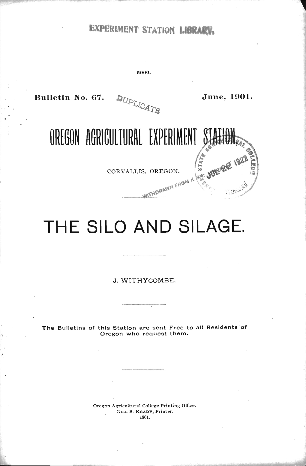 The Silo and Silage