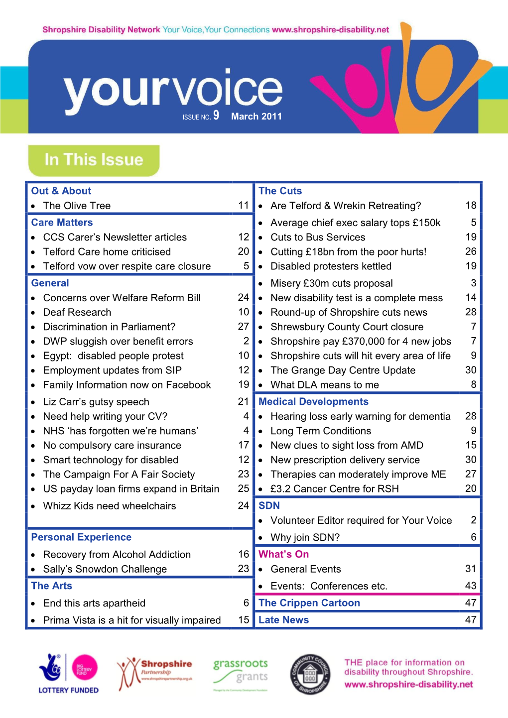 Out & About the Cuts • the Olive Tree 11 • Are Telford & Wrekin