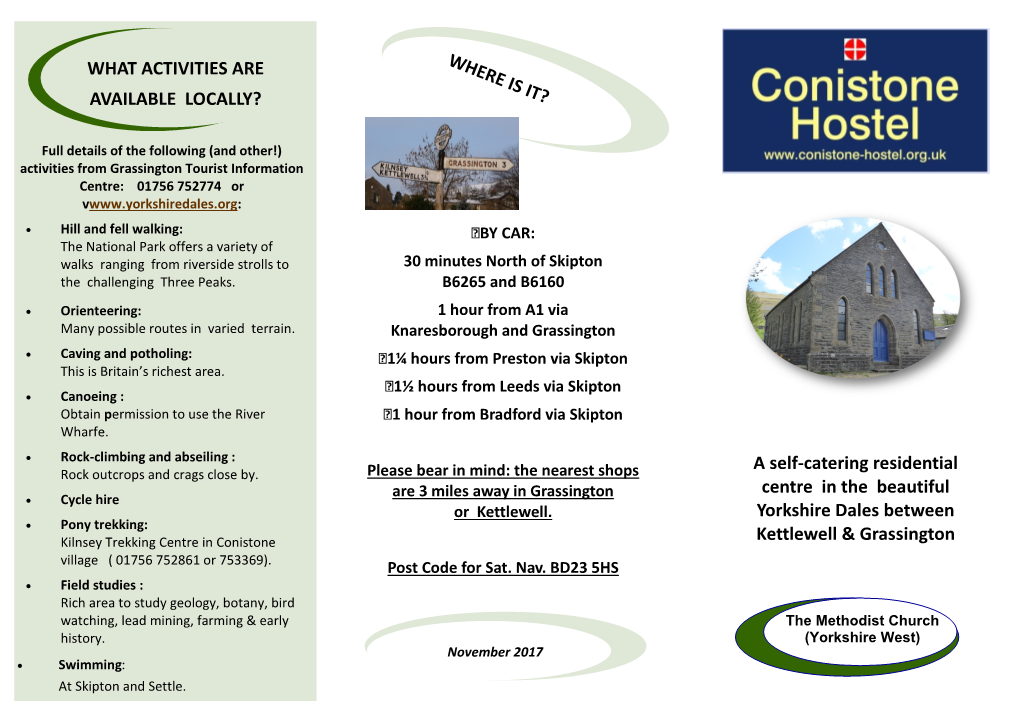 Conistone Brochure