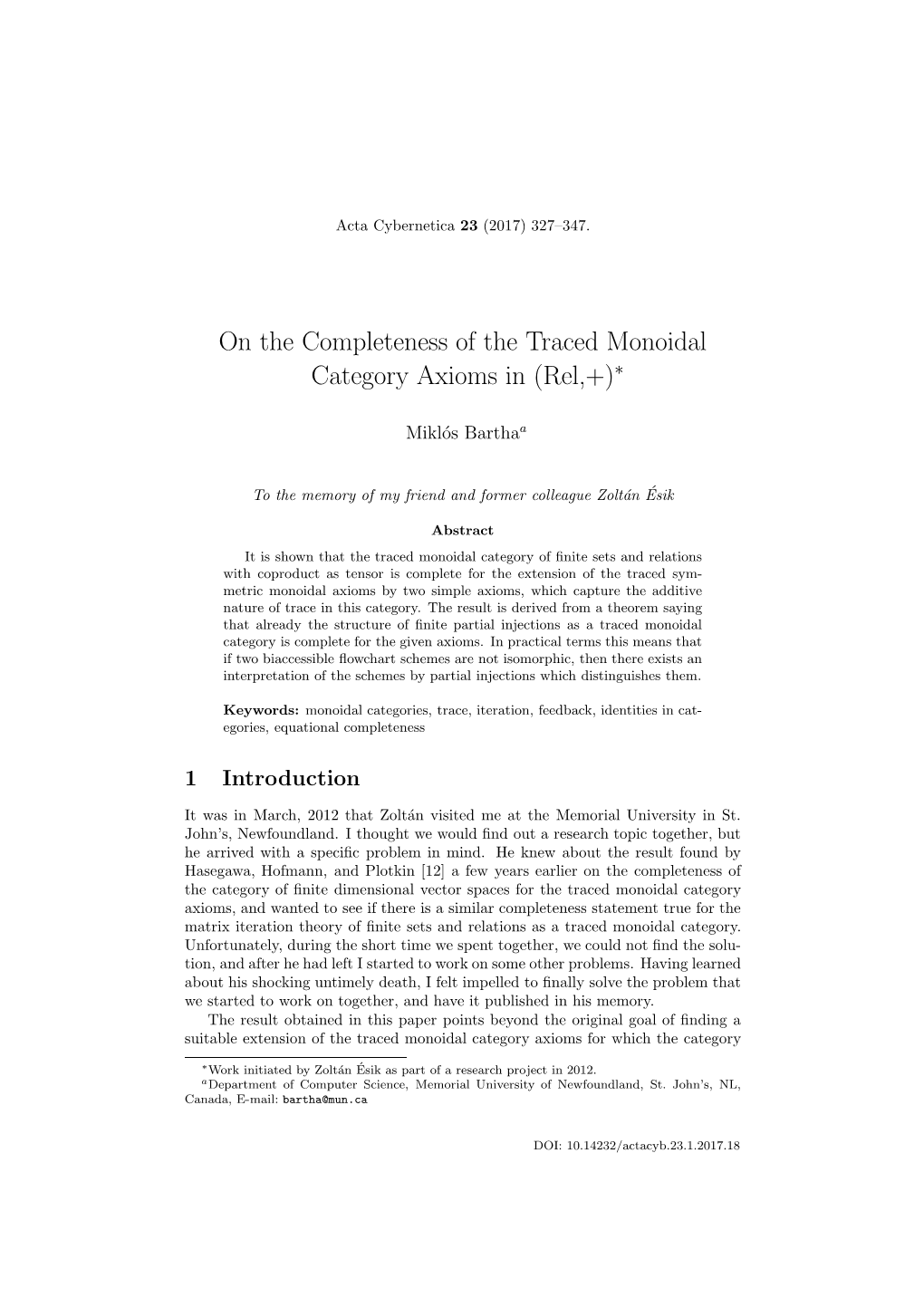 On the Completeness of the Traced Monoidal Category Axioms in (Rel,+)∗