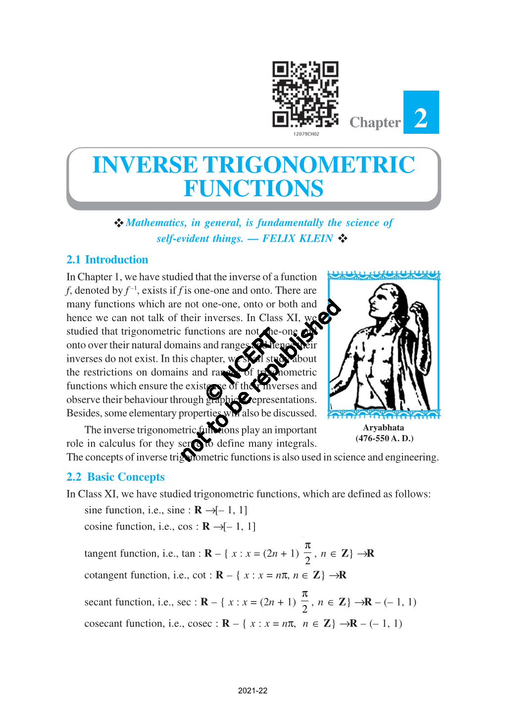 Inverse Trigonometric Functions