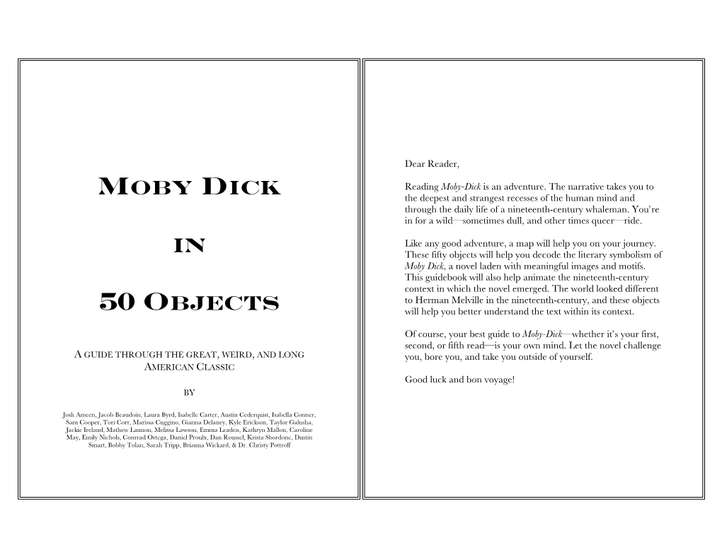 Moby Dick in 50 Objects