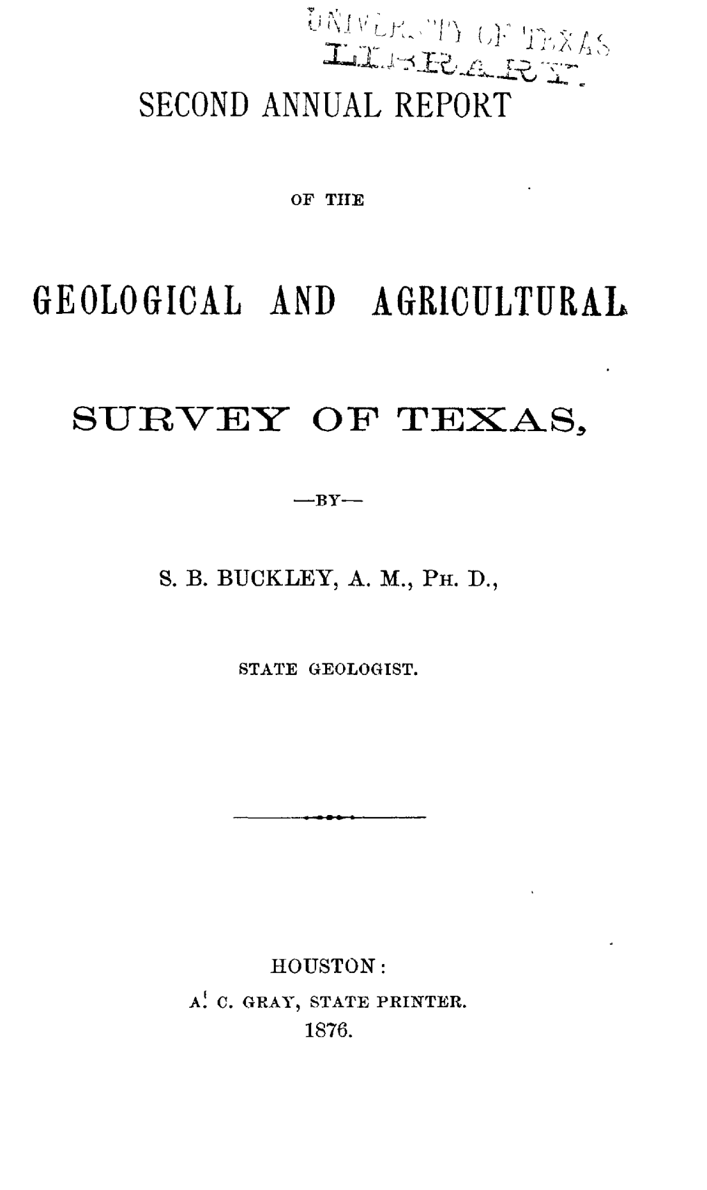 Geological and Agricultural