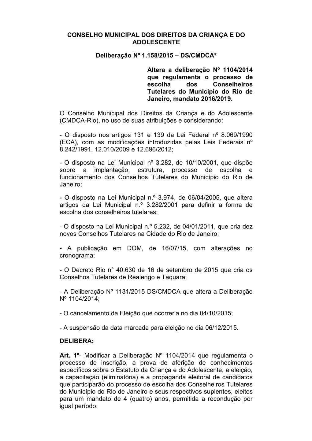 Conselho Municipal Dos Direitos Da Criança E Do Adolescente