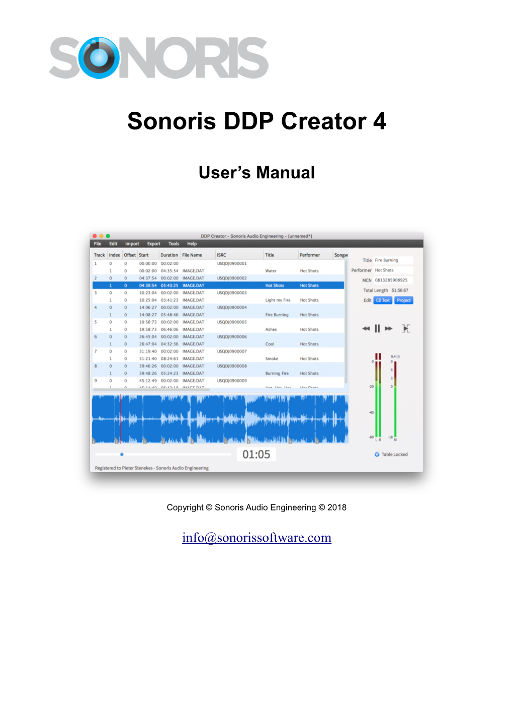 Sonoris DDP Creator 4