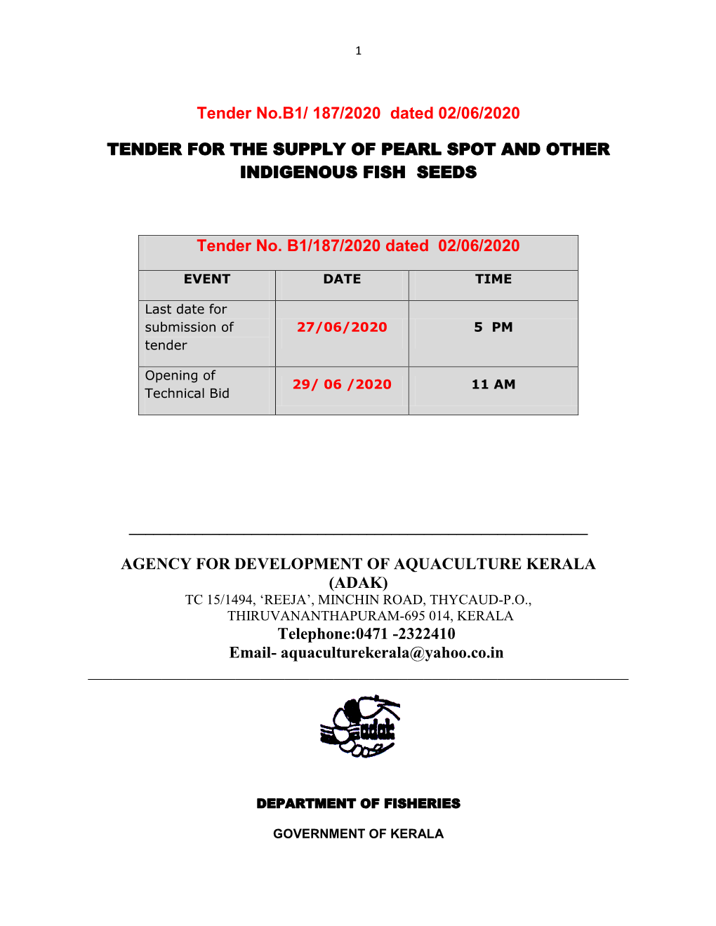 1 Expected Sites Where Seeds Are to Be Distributed In14 Districts of Kerala Sl