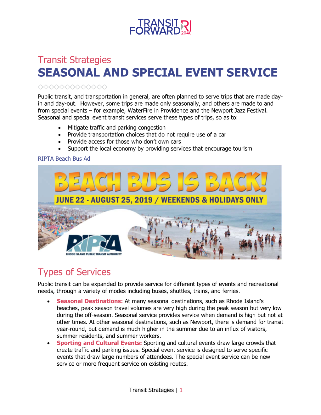 Special Events and Tourism Services